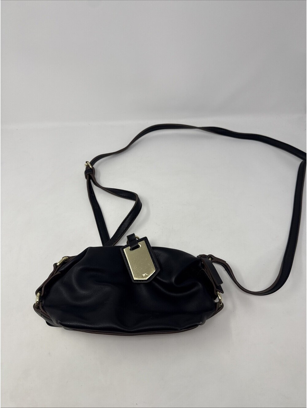 Kate Landry Blue Black Purse/Bag Seven Pockets